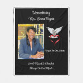 Loved, Missings & Cherned Memorial Fleece Deken (Voorkant)