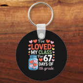 Loved My Cl For 67 Days Of 7th Grade Valentine's D Sleutelhanger (Voorkant)