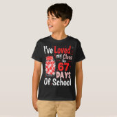 Loved My Cl For 67 Days Of School Valentines Day T T-shirt (Voorkant volledig)
