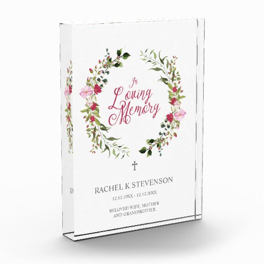 Loved Ones Commemorative Always in our Hearts Sign Fotoblokken (Links)