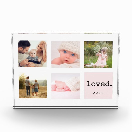 Loved Photo Collage | Blush Fotoblokken (Voorkant)