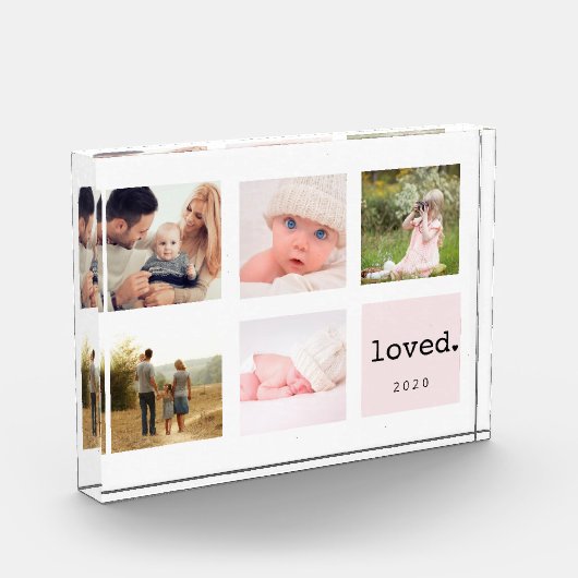 Loved Photo Collage | Blush Fotoblokken (Links)