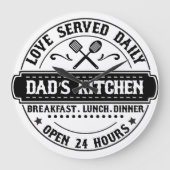 Loved Served Daily - Papa's Keuken Klok (Voorkant)