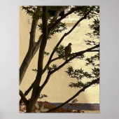 Lovedove silhouet poster (Voorkant)