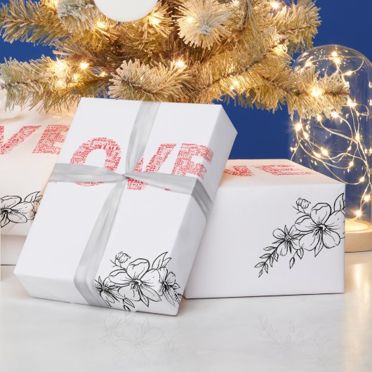 #LoveFlowerInpakpapier Cadeaupapier (Feestdagen)
