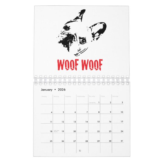 LoveFrenchie Kalender (Jan 2026)