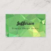 LoveGeo Abstract geometrisch design - Pickle Lemon Visitekaartje (Voorkant)