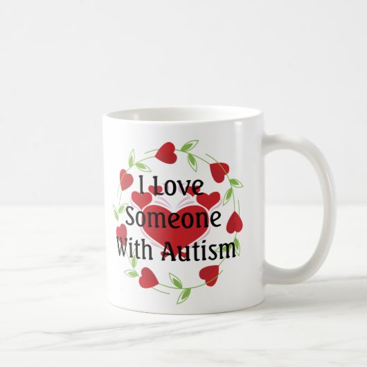 LoveHearts-Autisme Koffiemok (Rechts)