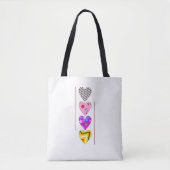 Lovehearts Design Tote Bag (Voorkant)