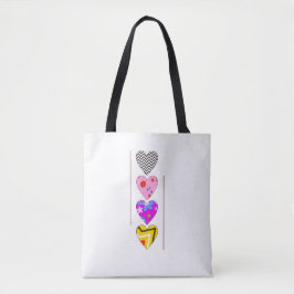 Lovehearts Design Tote Bag