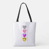 Lovehearts Design Tote Bag (Achterkant)