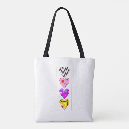 Lovehearts Design Tote Bag (Achterkant)