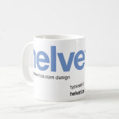 LoveHelvetica BlueBell Mok (Voorkant links)