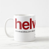 LoveHelvetica Maroon Mok (Links)