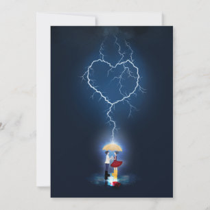 "Lovehit" Romantic Moment onder een paraplu Kaart