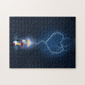 "Lovehit" Romantic Moment onder een paraplu Legpuzzel (Horizontaal)