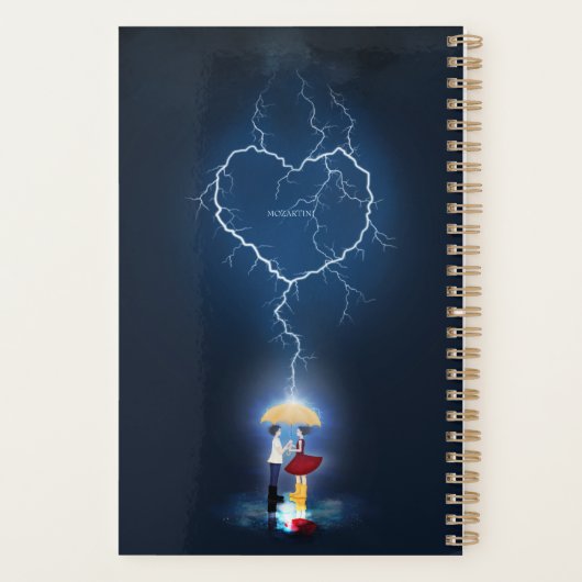 "Lovehit" Romantic Moment onder een paraplu Planner (Achterkant)