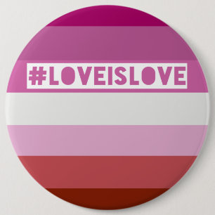 #LoveIsLove hashtag kenteken Ronde Button 6,0 Cm
