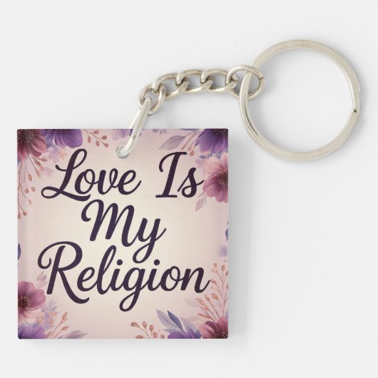 LoveIsMyReligion Sleutelhanger (Achterkant)