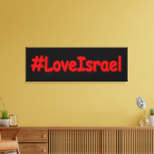 "#LoveIsrael" Cute Design. Bestel nu Canvas Afdruk (Insitu (Woonkamer))