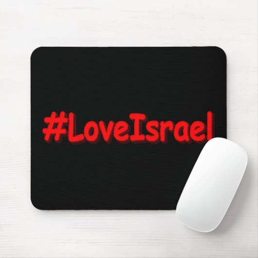 "#LoveIsrael" Cute Design. Bestel nu Muismat (Met muis)