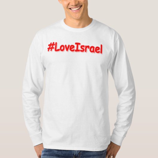 "#LoveIsrael" Cute Design. Bestel nu T-shirt (Voorkant)