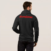 "#LoveIsrael" Schattig ontwerp. Nu kopen Hoodie (Achterkant volledig)
