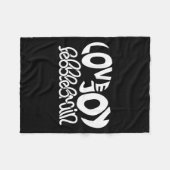 Lovejoy Fan Gift Graphic Design Music Lover  Fleece Deken (Voorkant (Horizontaal))