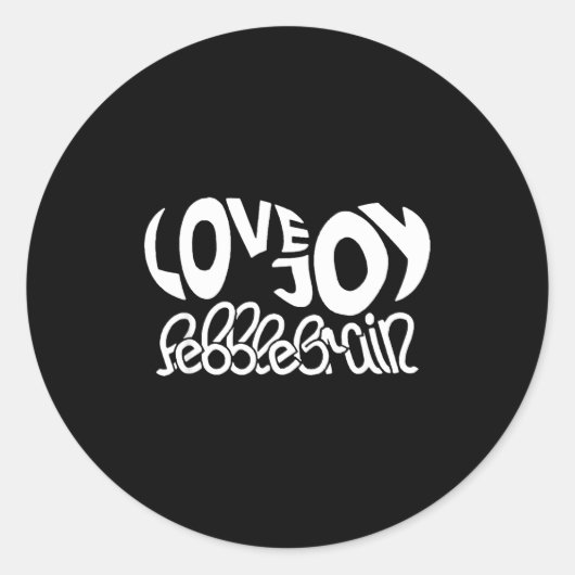 Lovejoy Fan Gift Graphic Design Music Lover  Ronde Sticker (Voorkant)