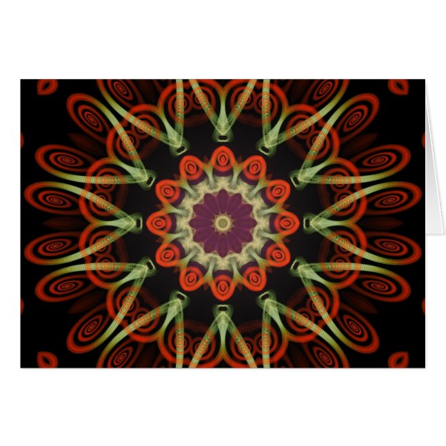 LoveKiss : FractalARTS-kaart (Voorkant Horizontaal)