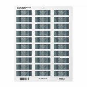 Lovel Blue Rustige houten design Etiket (Full Sheet)