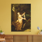 Lovelace Abducting Clarissa Harlowe, 1867 Canvas Afdruk (Insitu (Woonkamer))