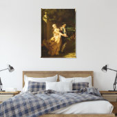Lovelace Abducting Clarissa Harlowe, 1867 Canvas Afdruk (Insitu (Slaapkamer))