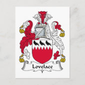 Lovelace Family Crest Briefkaart (Voorkant)