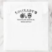 Lovelady's Traveling Magical Mercantile Ovale Sticker (Tas)