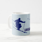 Loveland Blue Skier Mok (Voorkant links)