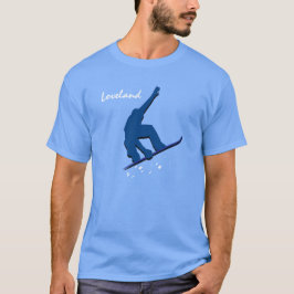Loveland Blue Snowboarder T-shirt