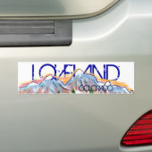 Loveland Colorado artistieke bergsticker Bumpersticker (Op auto)