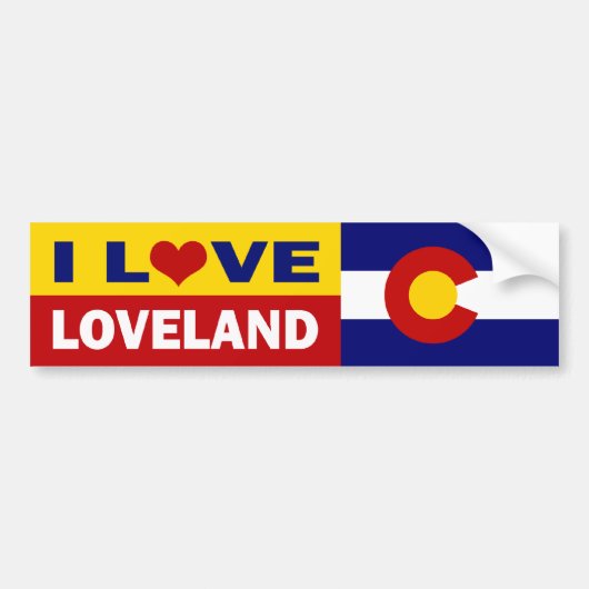 Loveland, Colorado Bumpersticker (Voorkant)