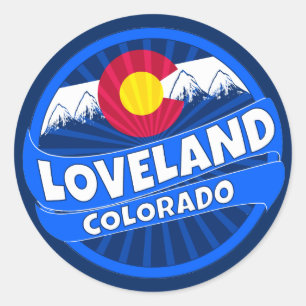 Loveland Colorado gebergte burst sticker