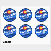 Loveland Colorado gebergte burst sticker (Vel)