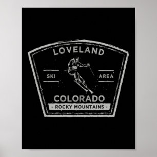 Loveland Colorado Sneeuwskiën Poster