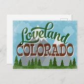 Loveland Colorado Snowy Mountains Briefkaart (Voorkant / Achterkant)
