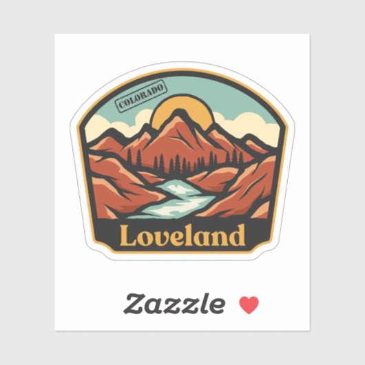 Loveland, Colorado Sticker (Vel)