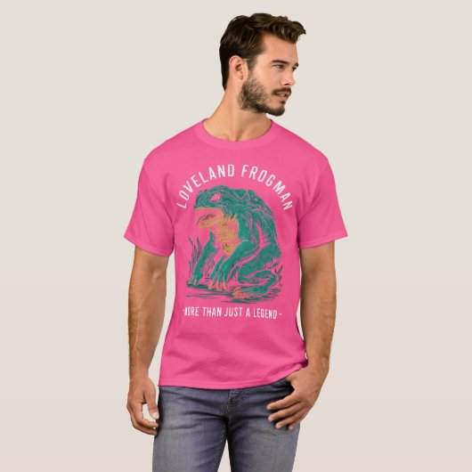 Loveland Frogman Mythical Creature Cryptozoology C T-shirt (Voorkant volledig)