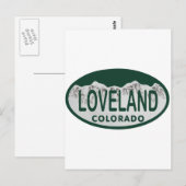 Loveland licence oval briefkaart (Voorkant / Achterkant)
