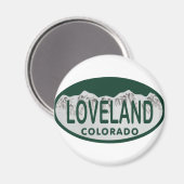 Loveland licence oval magneet (Voorkant / Achterkant)