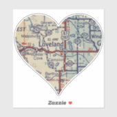 Loveland  Map Sticker (Vel)