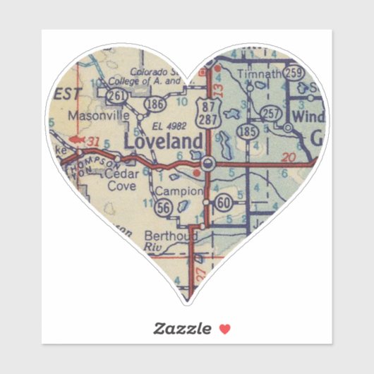 Loveland Map Sticker (Vel)