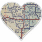 Loveland Map Sticker (Voorkant)